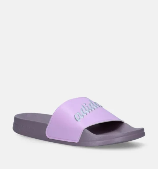 DAMES adidas Badslippers paars