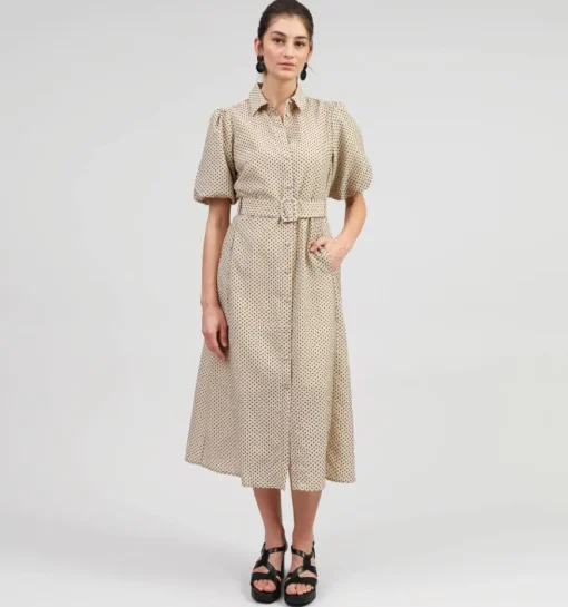 DAMES Expresso Lange jurk