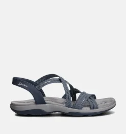 DAMES Skechers Sandalen blauw