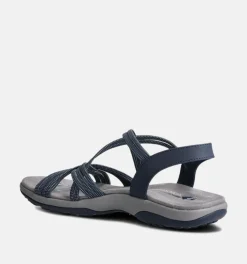 DAMES Skechers Sandalen blauw