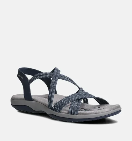 DAMES Skechers Sandalen blauw