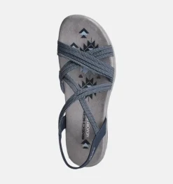 DAMES Skechers Sandalen blauw