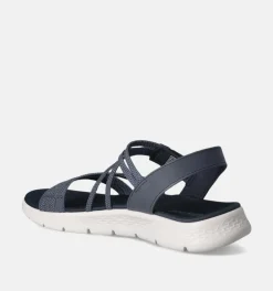 DAMES Skechers Sandalen blauw