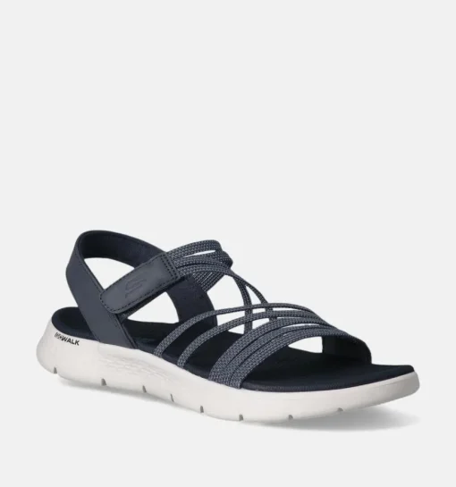 DAMES Skechers Sandalen blauw