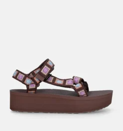 DAMES Teva Sandalen bruin