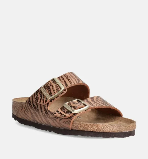 DAMES Birkenstock Slippers bruin