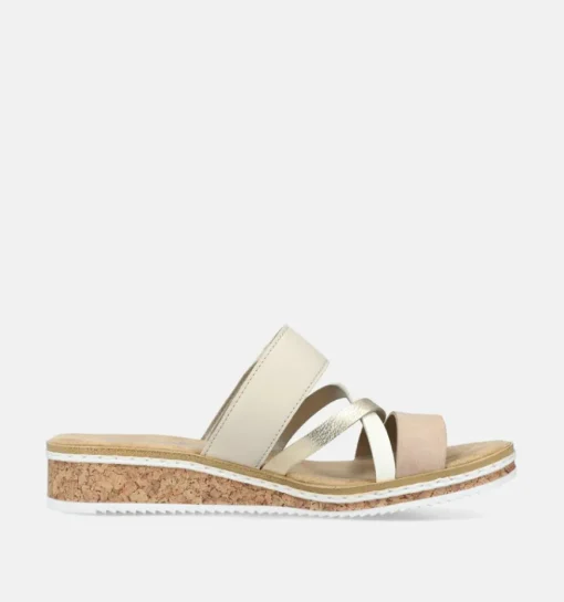 DAMES Rieker Slippers op sleehak