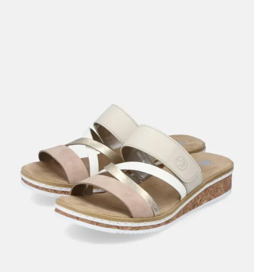 DAMES Rieker Slippers op sleehak