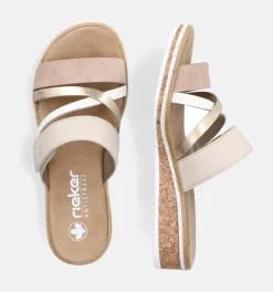 DAMES Rieker Slippers op sleehak
