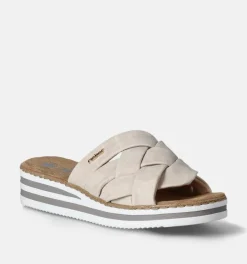DAMES Rieker Slippers op sleehak