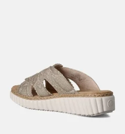 DAMES Rieker Slippers op sleehak
