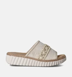 DAMES Rieker Slippers op sleehak