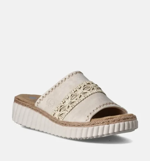 DAMES Rieker Slippers op sleehak