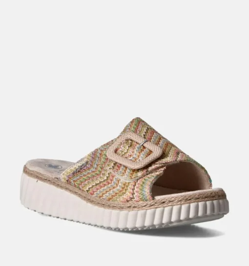DAMES Rieker Slippers op sleehak