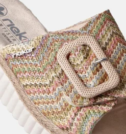 DAMES Rieker Slippers op sleehak
