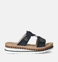 DAMES Rieker Slippers op sleehak