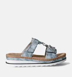 DAMES Rieker Slippers op sleehak