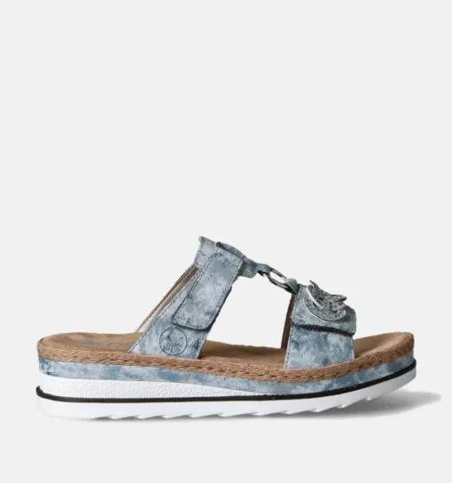 DAMES Rieker Slippers op sleehak