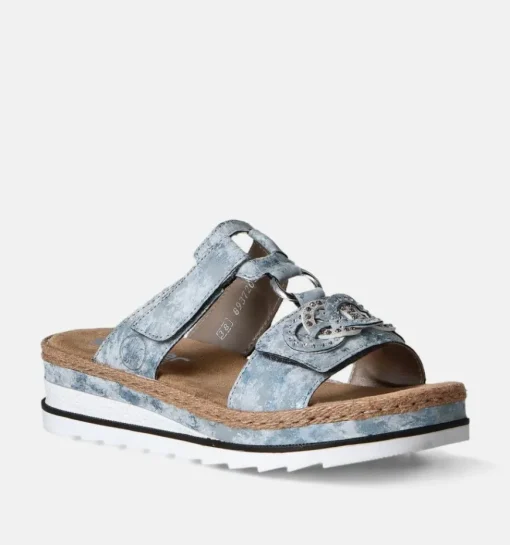 DAMES Rieker Slippers op sleehak
