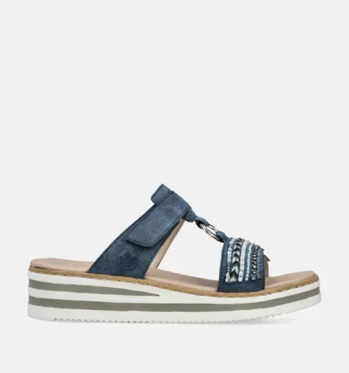 DAMES Rieker Slippers op sleehak