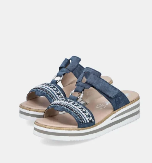DAMES Rieker Slippers op sleehak
