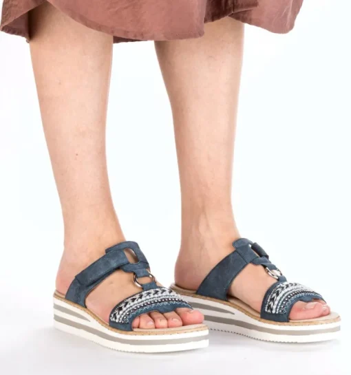DAMES Rieker Slippers op sleehak