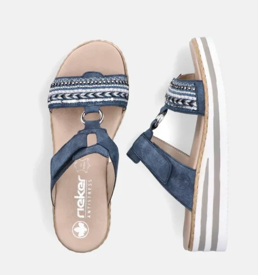 DAMES Rieker Slippers op sleehak