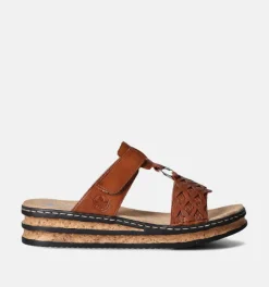 DAMES Rieker Slippers op sleehak