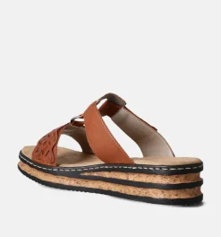 DAMES Rieker Slippers op sleehak