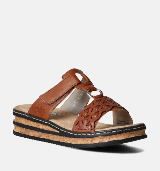 DAMES Rieker Slippers op sleehak