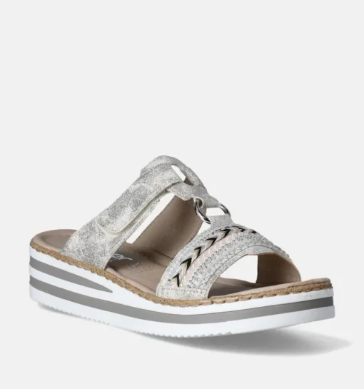 DAMES Rieker Slippers op sleehak