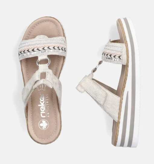 DAMES Rieker Slippers op sleehak