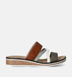 DAMES Rieker Slippers op sleehak