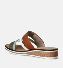 DAMES Rieker Slippers op sleehak