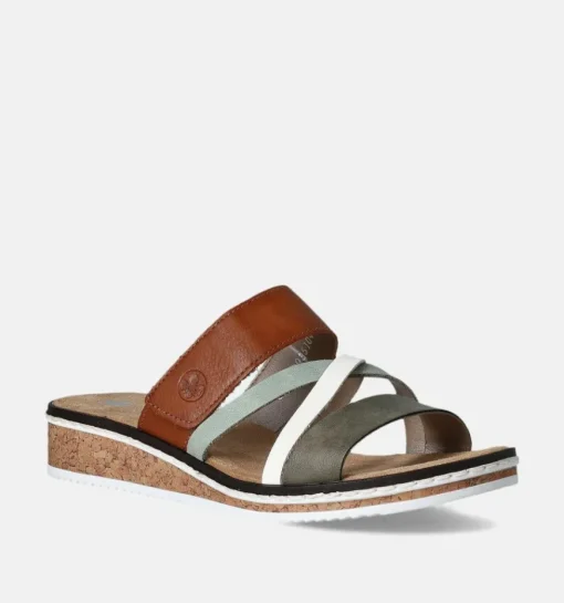 DAMES Rieker Slippers op sleehak