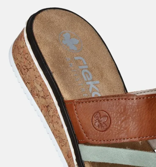 DAMES Rieker Slippers op sleehak