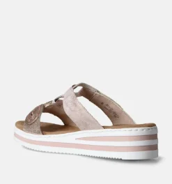 DAMES Rieker Slippers op sleehak