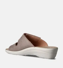 DAMES Fly Flot Slippers op sleehak