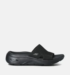 DAMES Skechers Slippers op sleehak