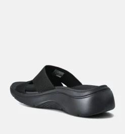 DAMES Skechers Slippers op sleehak