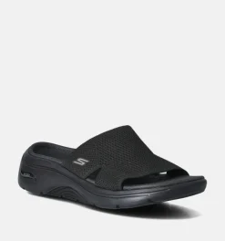 DAMES Skechers Slippers op sleehak