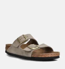 DAMES Birkenstock Slippers taupe