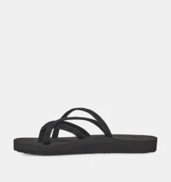 DAMES Teva Slippers zwart