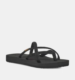 DAMES Teva Slippers zwart