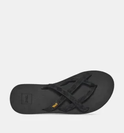 DAMES Teva Slippers zwart