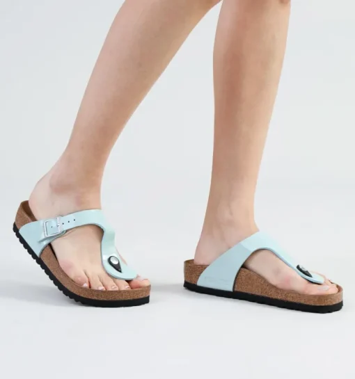 DAMES Birkenstock Teenslippers blauw