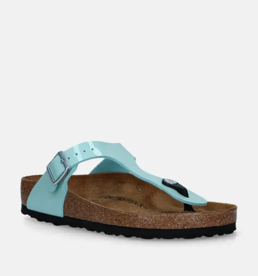 DAMES Birkenstock Teenslippers blauw