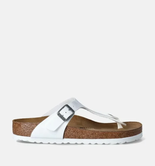 DAMES Birkenstock Teenslippers wit