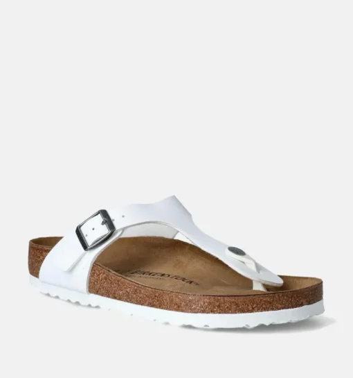 DAMES Birkenstock Teenslippers wit