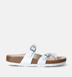 DAMES Birkenstock Teenslippers wit